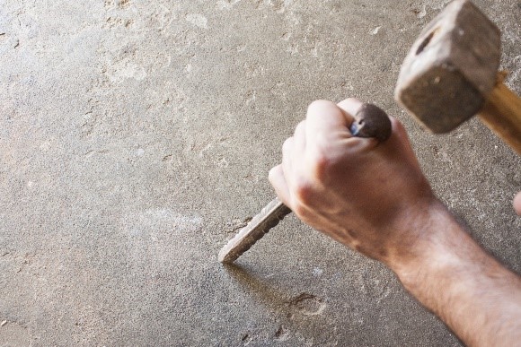 Cold Chiseling To WaterProof A Concrete Basement