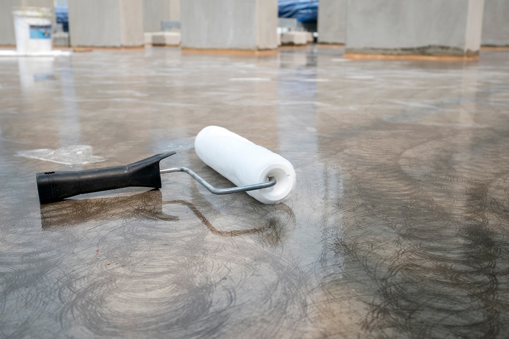 Industrial floor coating for concrete